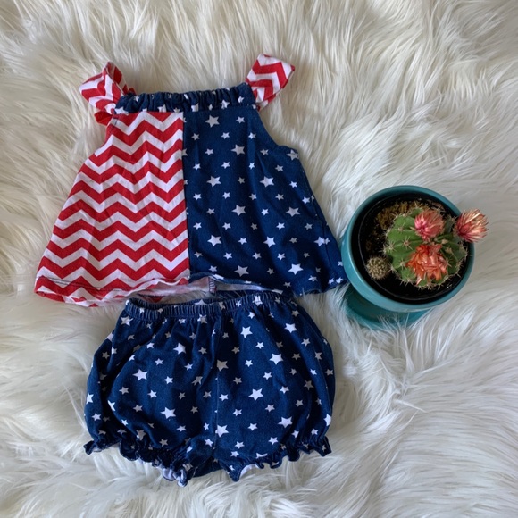 KOALA KIDS patriotic infant set shorts tank EUC - Picture 2 of 3